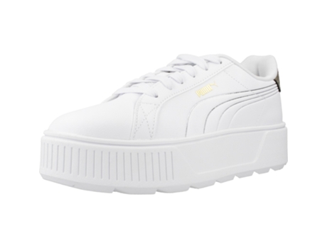 Zapatillas de Mujer PUMA Karmen Matellic Tecido Blanco (40)
