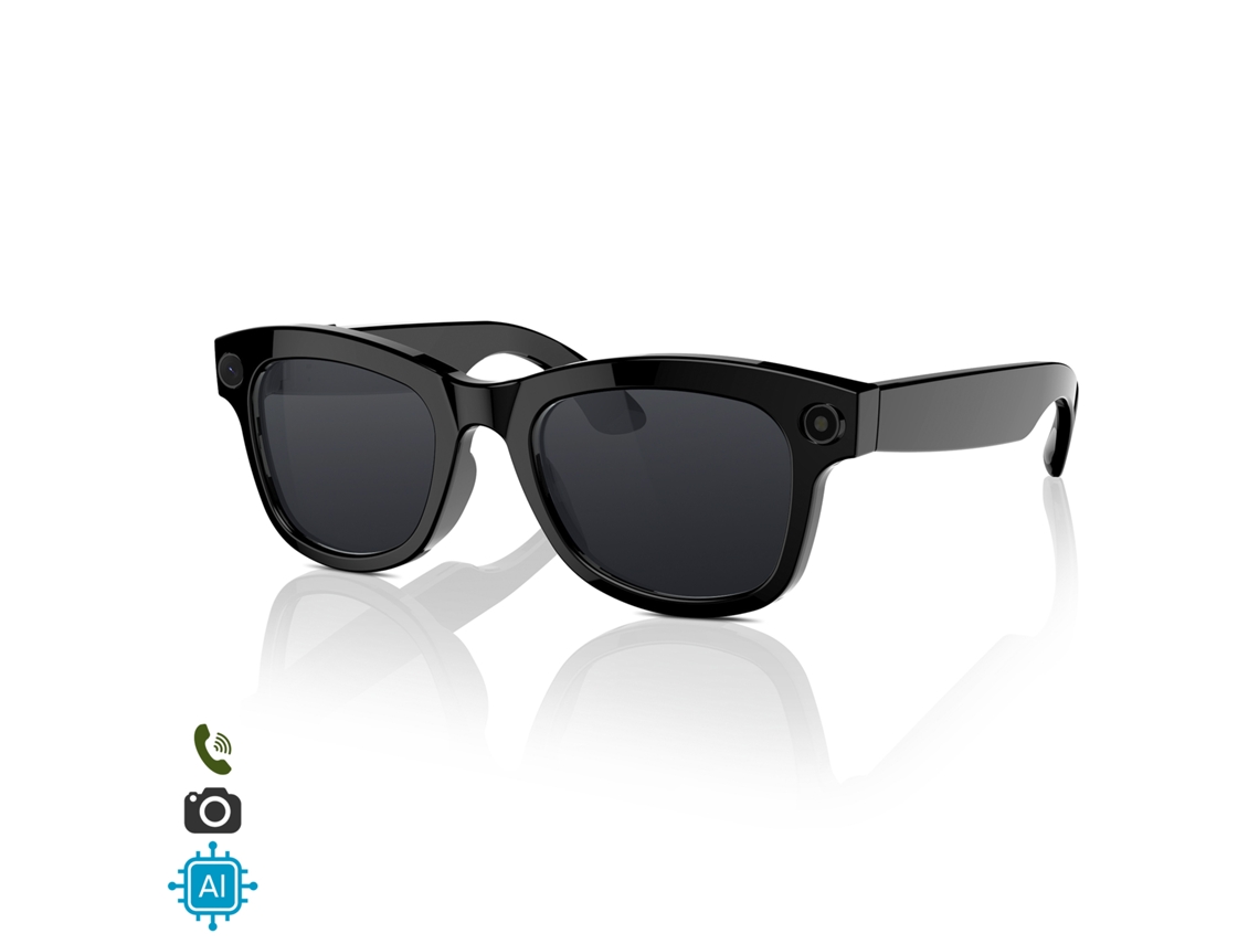Óculos Inteligentes M01 Pro, Câmera Com Flash Integrado de 8 Mpx, Controle de Música, Inteligência Artificial. Smartglasses