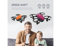Mini dron con control remoto GT1 para niños (Duración de la batería: 8 min - 2 baterías - Púrpura) YIZHOOD