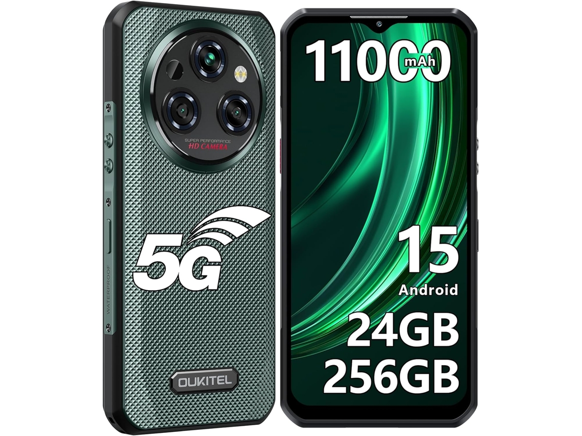 Oukitel Wp35 Smartphone Resistente 5g Android 15, 11000mah 33w, 24gb+256gb, Pantalla 2.4k, Cámara Visión Nocturna