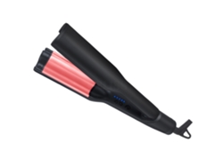 (negro) Peluquería Rollo De Huevo Pinza De Pelo Placa De Calentamiento Eléctrico Rollo Recto Dos Usos Tablilla Eléctrica Calibre Euro