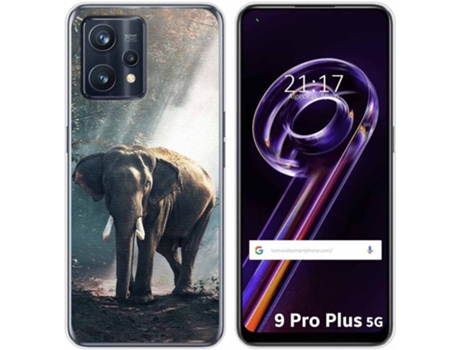 Carcasa para Realme 9 Pro Plus 5G TUMUNDOSMARTPHONE Dibujos Elefante Multicolor