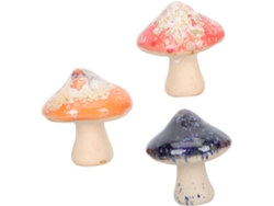 Decoraciones Microcerámica 3 Piezas, Pequeños Adornos Jardín, Mini Para Suculentas Bonsáis.