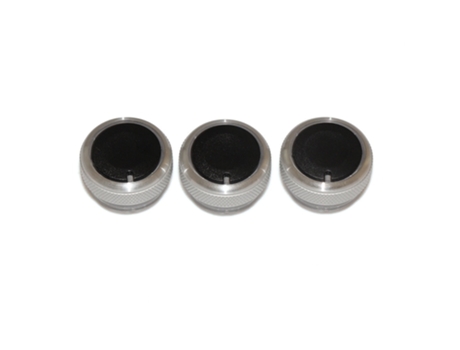 Perilla del interruptor de control de calor del aire acondicionado[Plata]