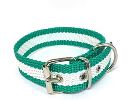 Collar para Perros GLOBAL Bandera de Andalucía (Verde - 60cm - Nylon - L - Porte Grande)