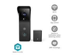 Videoportero Wi-Fi, funciona con pilas, HD de 3 MP, visión nocturna. Brilvibera wer