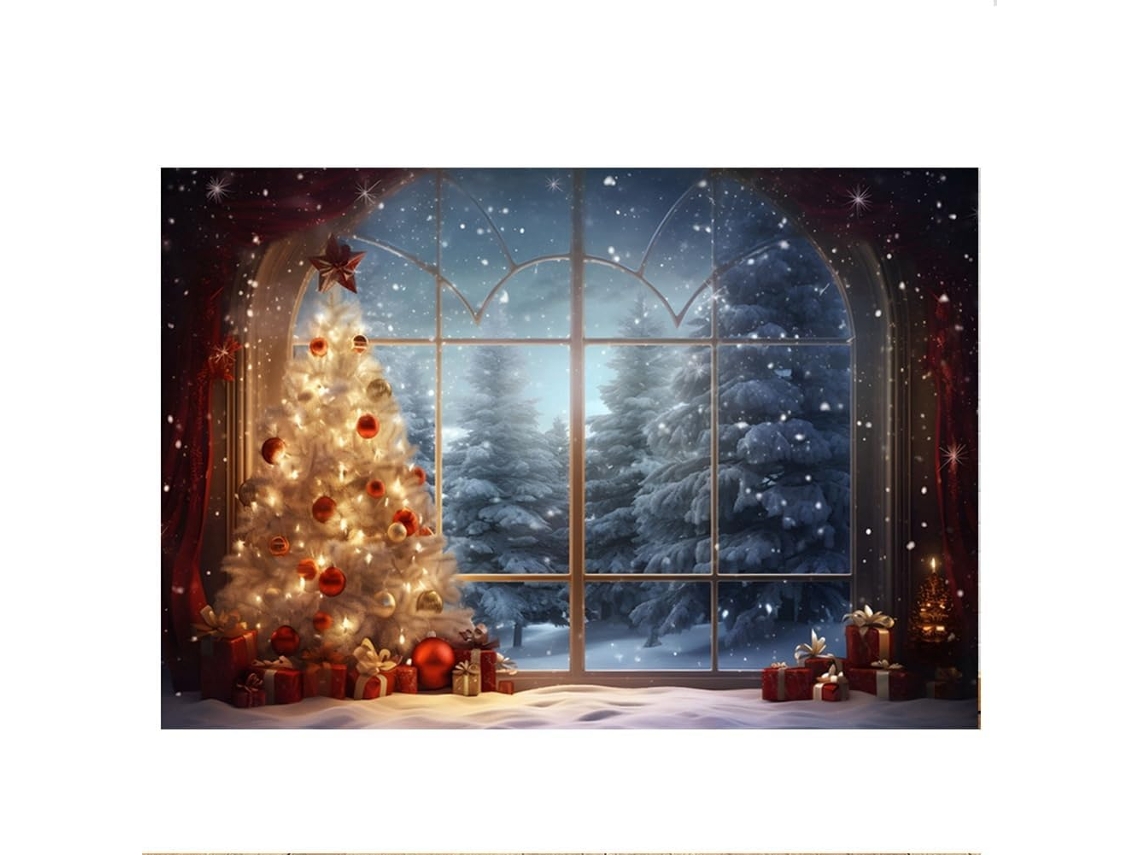 210 X 150 Cm, Tela De Fondo Navideña, Decoración De Árbol De Navidad, Para Fotografía Infantil, D