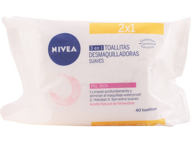 Toallitas Desmaquillantes NIVEA Suaves Pss (40 un)