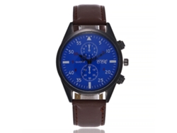 Reloj De Pulsera De Moda Para Mujer Con Brújula Giratoria, Correa De Pu, Movimiento De Cuarzo Analógico Informal, Negro.