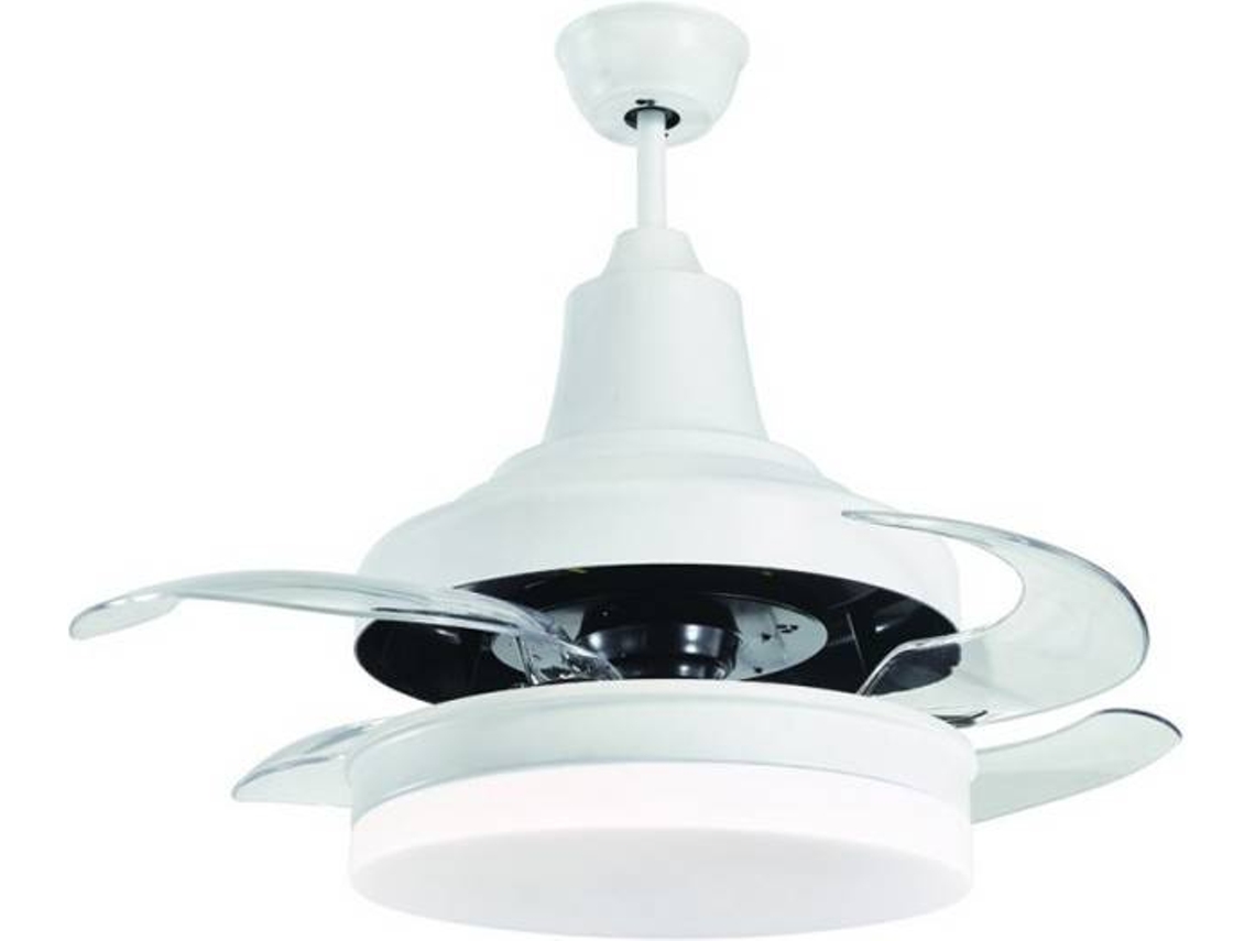 Ventilador de Techo CRISTALRECORD Bell Blanco (32.3 W - Diámetro 42.5 cm)