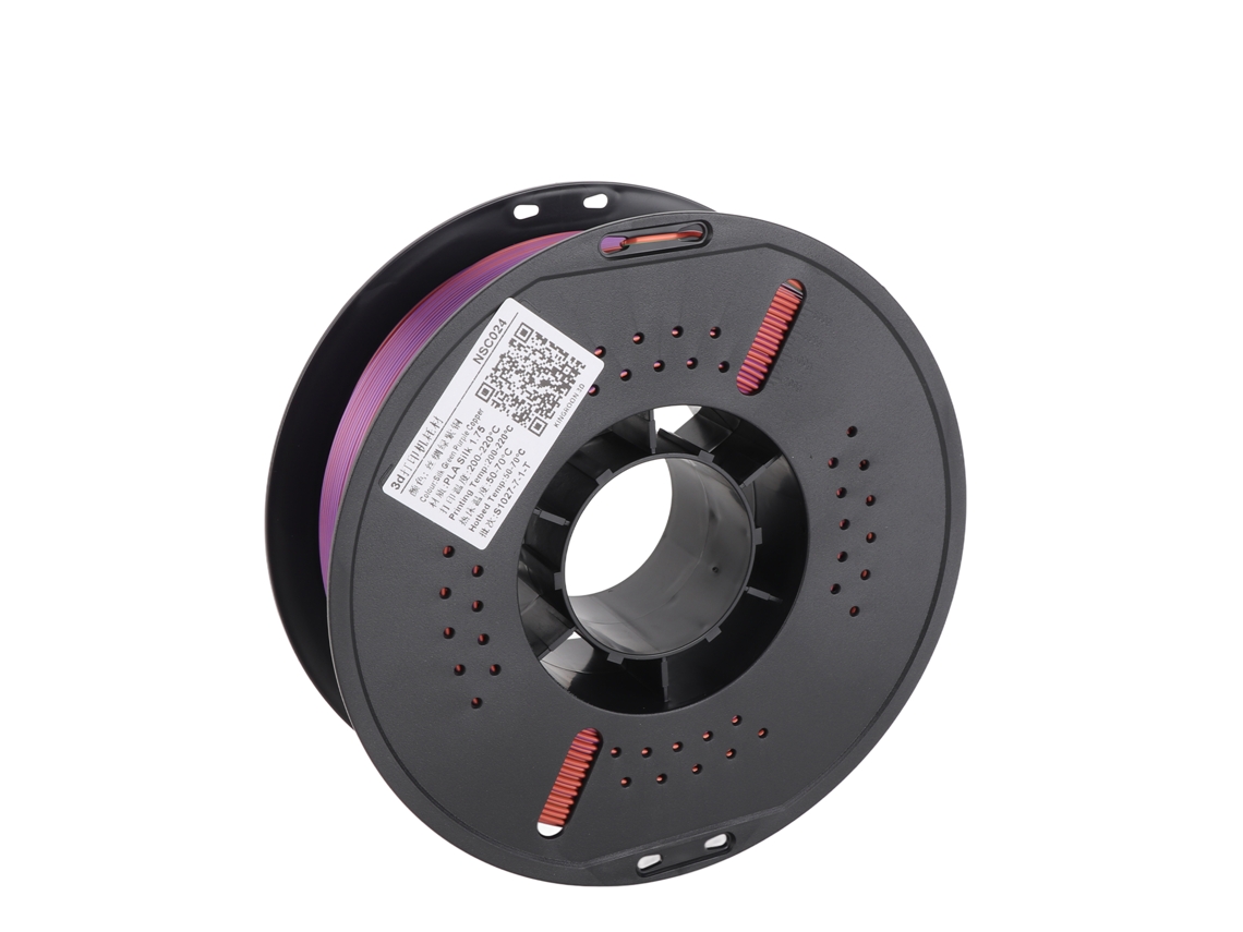 Filamento PLA para impresora 3D, 1,75 mm, 1 kg, multicolor, seda.