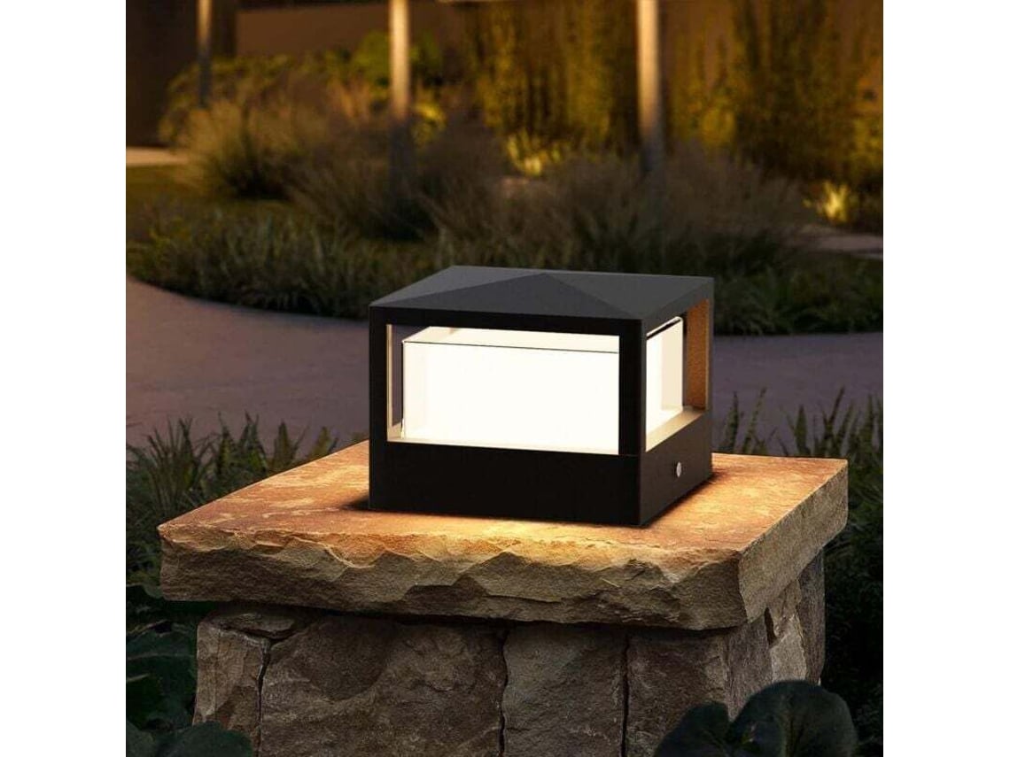 Lámpara De Pie Para Exteriores, Led De 15w, Para Jardín, Fabricada En Aluminio.