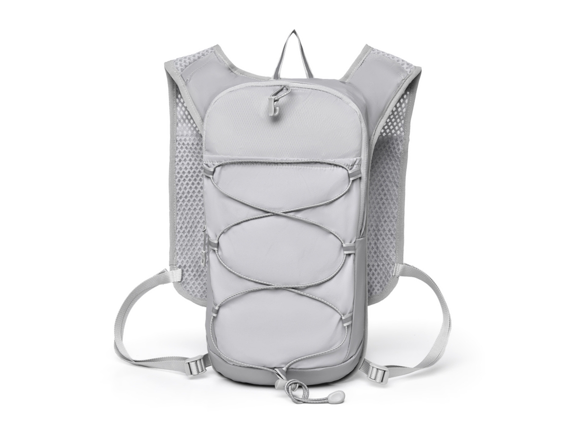 Mochila deportiva (gris claro) para uso al aire libre, mochila con botella de agua, gran capacidad, para ciclismo, senderismo y escalada.