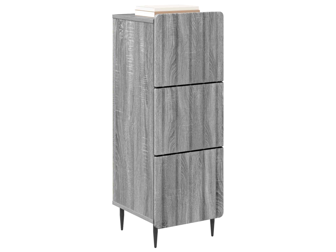 Maison Exclusive - Cajonera Gris Sonoma 33 X 34,5 X 92 Cm Madera De Ingeniería