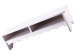 Soporte blanco de doble capa para monitor de ordenador, soporte de escritorio compacto con almacenamiento. SFUSHOS