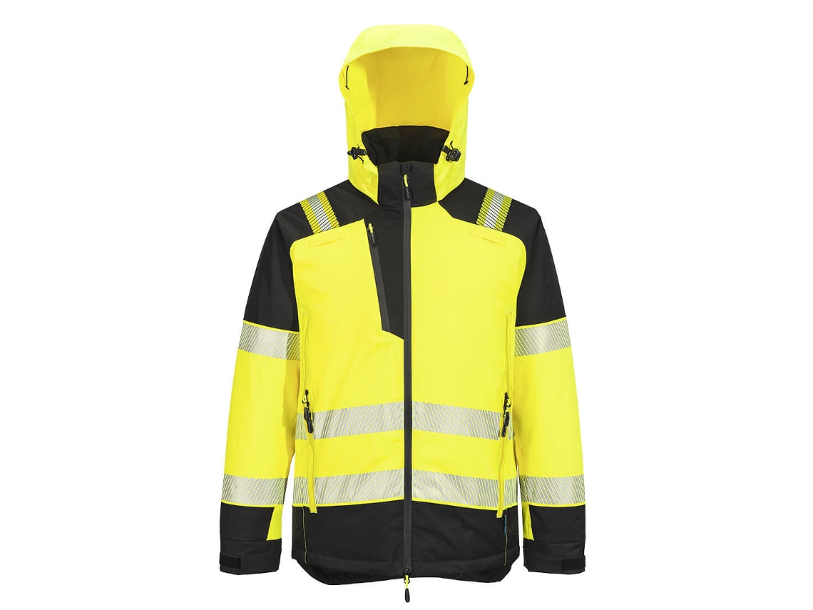 Chaqueta Pw3 Hi-vis Winter - Alta Visibilidad Y Comodidad Amarillo Negro / Xl