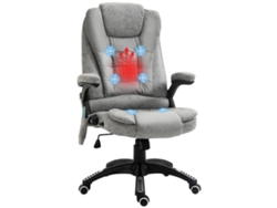 Sillón ejecutivo con masaje, calefacción, ergonómico, ajustable, capacidad de 120 kg, color gris.