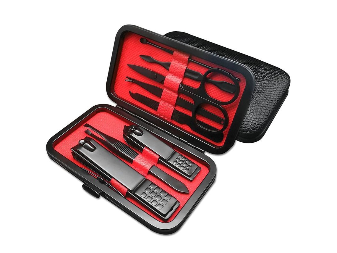 Kit De Manicura Premium Con 8 Herramientas, Tijeras Para Uñas Y Kit De Pedicura De Acero Inoxidable.