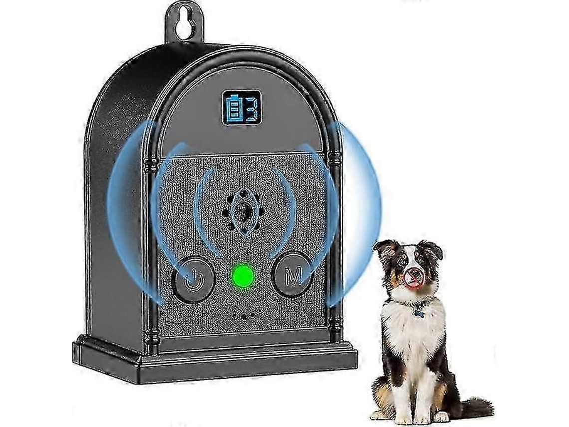 25 26 Nuevo dispositivo ultrasónico antiladridos para el control de ladridos de perros con 4 modos ajustables, alcance de 1,5 metros, repelente de ladridos GOKOCO