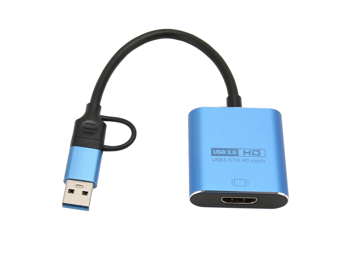 Adaptador Convertidor Usb 3.0/usb C A Interfaz Multimedia Hd 1080p Para Windows, Android Y Os X.