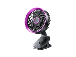 Ventilador De Mesa Portátil Silencioso Com Controle Por App, Usb, Clip Para Cama, Casa, Escritório E Carro