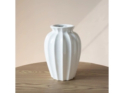 Jarrón De Cerámica De Lujo Asequible, Jarrón Decorativo, Centro De Mesa Para Flores, 25 × 12 × 12 Cm