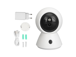 Cámara De Seguridad Wifi Inteligente De 3 Mp Con Rotación De 355°, Monitor De Bebé Para Interiores.