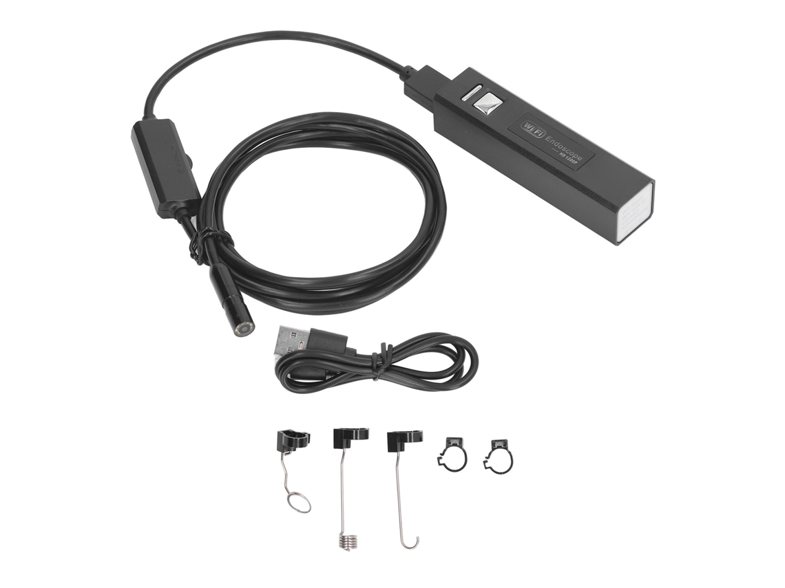 Endoscopio Industrial Wifi Con Lente Impermeable Ip67 Y Luz Auxiliar, Cable De 5 M, Cámara De Endoscopia Para Ios Y Android.