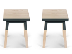 Banco MON PETIT MEUBLE FRANÇAIS de Madeira Maciça Assento 35 cm (2 unidades)