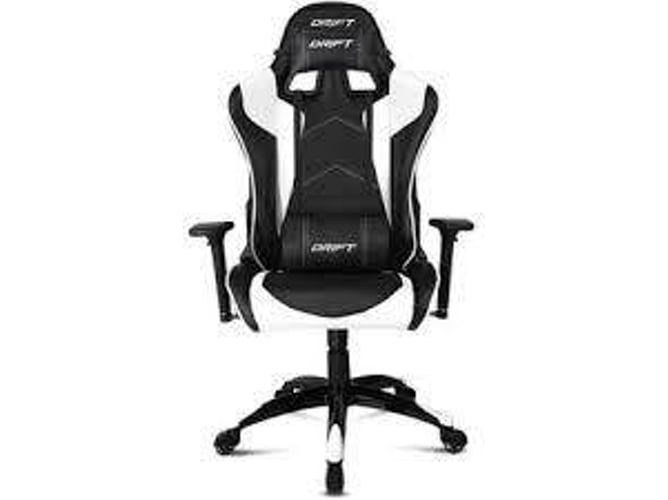 Silla Gaming Drift dr300 reposabrazos 3d clase 4 asiento basculante y blanco dr300bwsilla profesional polipiel piston altura regulable reclinable cojines lumbar cervical color negroblanco hasta 150 kg elevador