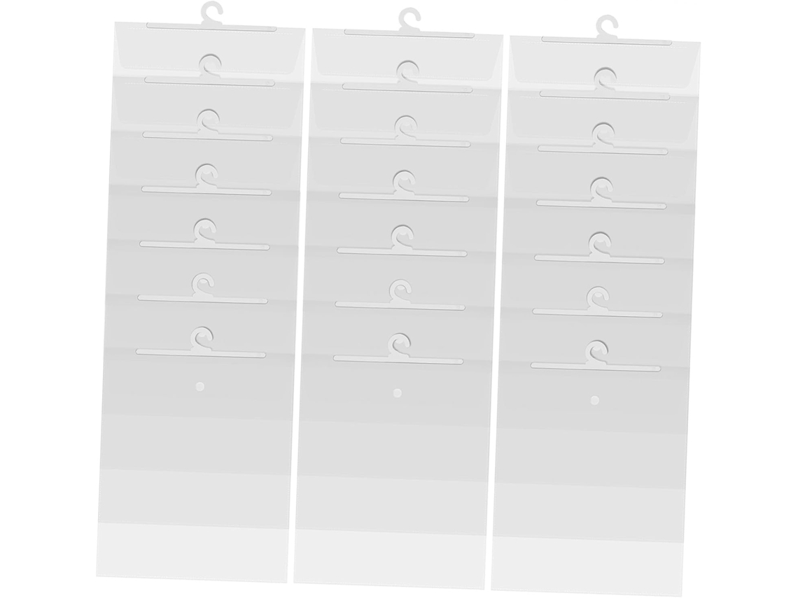Juego de 30 organizadores colgantes con ganchos, bolsas de ropa multifuncionales e impermeables. SFUSHOS