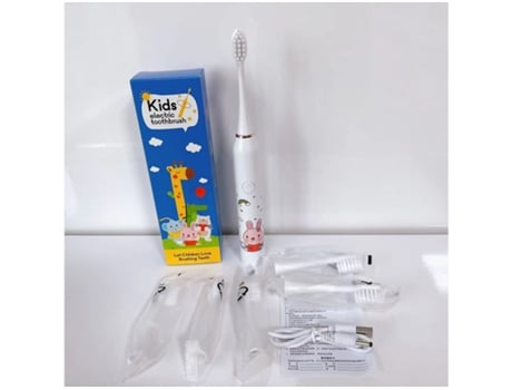 Cepillo de dientes eléctrico Cepillo de dientes rotatorio para niños HHZ Niños Ultrasonic6 Cabezales de cepillo