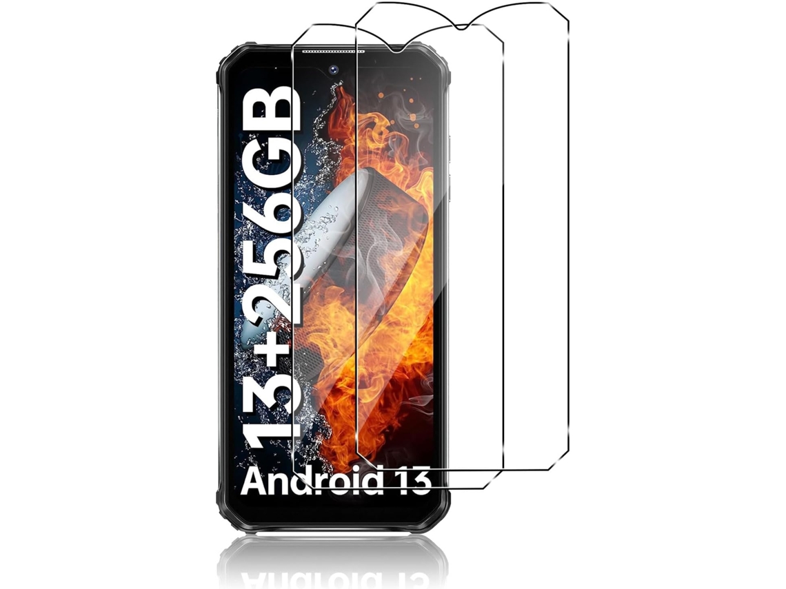 Conjunto de Protectores de Pantalla Membrana Arranhões Dureza Hd Antiimpressão Digital Sem para Oukitel Wp22 HONGWE. Vidrio Templado (2un)