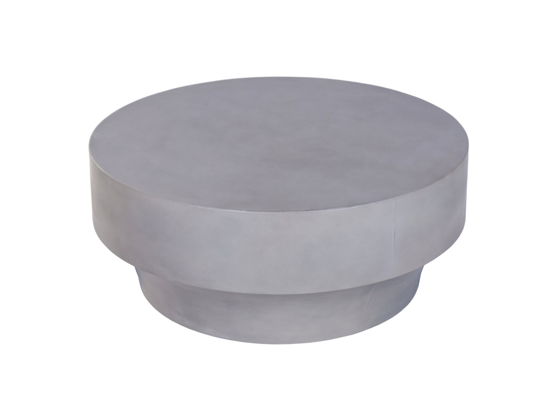 Mesa Centro Hormigon Gris 91x91x38cm