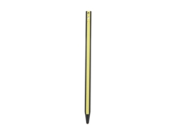 Lápiz digital sensible a la presión para celulares, tabletas y pantallas electromagnéticas en negro y amarillo dorado.