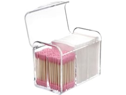 2026-dispensador De Algodón Para Bolas, Palillos, Toallitas Y Hilo Dental (transparente)