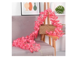 Guirnalda Artificial De Sakura De 1,8 M, Enredadera De Flores De Seda Para Bodas, Decoración Del Hogar Y Fiestas, Rosa Roja.