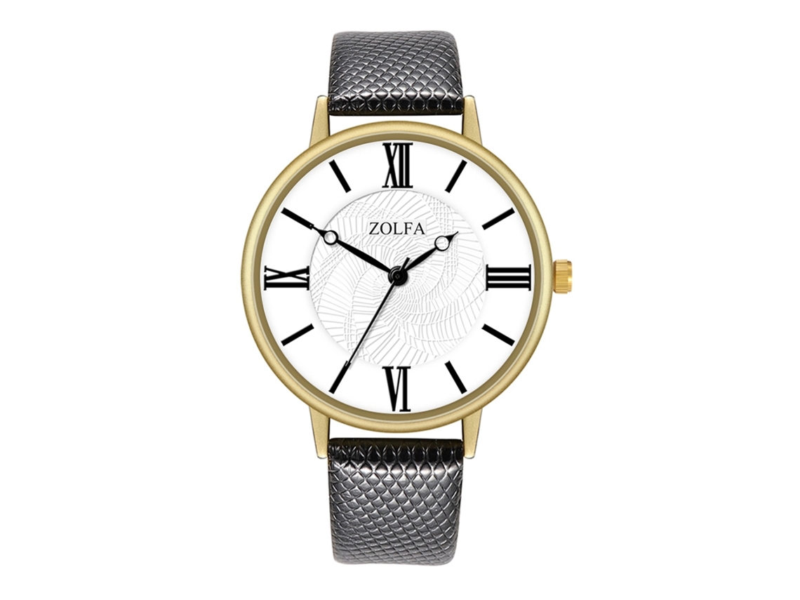 Reloj De Cuarzo Clásico Elegante Unisex Pareja Estilo Empresarial Regalo Negro