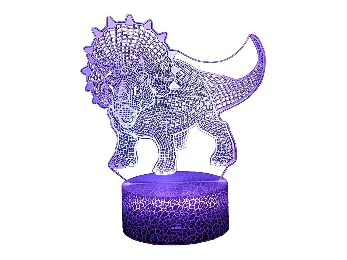 Serie Dinossauro Luz Noturna 3D - Racha Colorida 16 Núcleos - Lc-1829 JEIIBRZUI