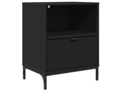 Negro con cajón 49 x 36 x 61 cm Madera procesada MAISON EXCLUSIVE