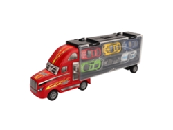 Set De Transporte De Coches Con 12 Vehículos Camión Portátil Modelo De Aleación Juguete Para Niños