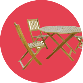 Mesa y Sillas de Jardín