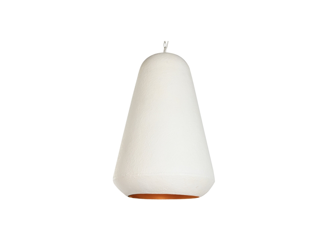 Lampara Techo Hierro Patinado Blanco 58x58x85cm