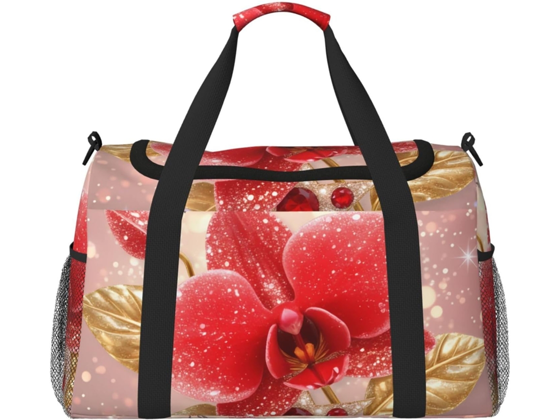Bolsa de viaje resistente con cremallera, sin marca.
