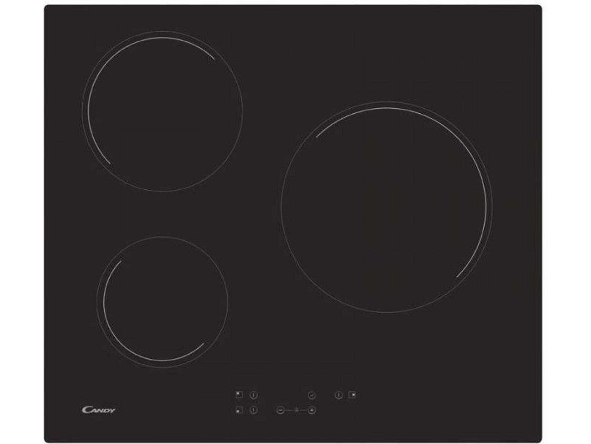 Placa de Vitrocerámica CANDY CH63CT (Eléctrica - 59 cm - Negro)