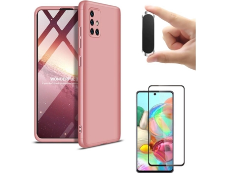 Carcasa, Protector y Soporte Samsung A51 Slim armor 360º Rosa