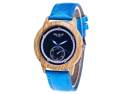 Elegante Reloj De Pulsera Unisex De Cuarzo, Duradero, Diseño Moderno, Azul.