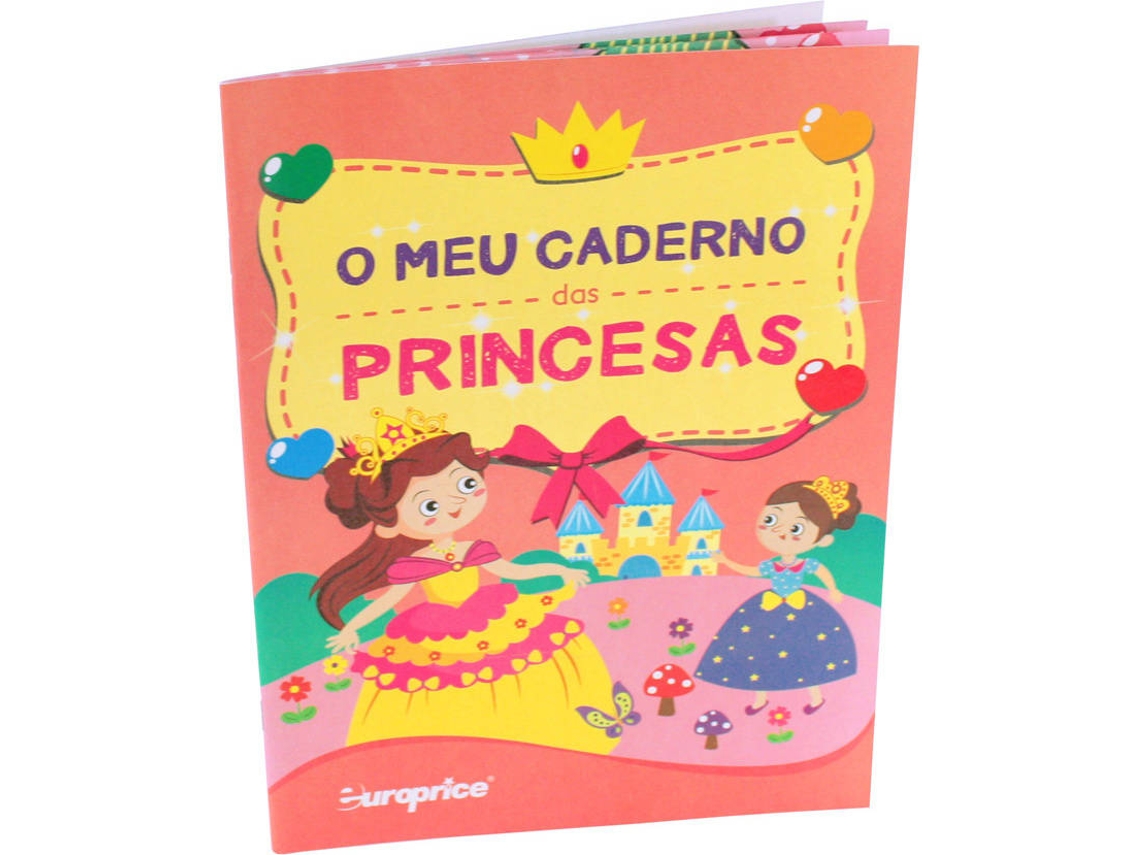 Libro O Meu Caderno das Princesas de Europrice (Portugués)
