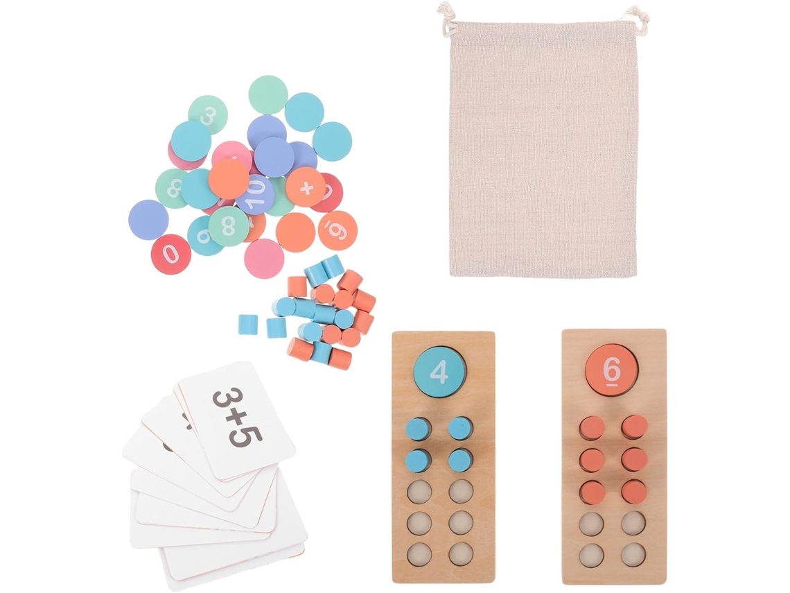 Marco De Madera Para Contar, Ideal Para Niños Y Niñas