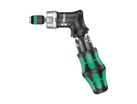 Destornillador de pistola con carraca vendido con 6 puntas : 4 hexagonales + 2 torx WERA